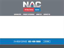 Tablet Screenshot of nac-hvac.com